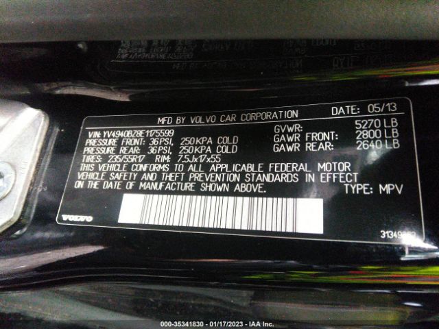 YV4940BZ8E1175599 Volvo Xc70 3.2l
