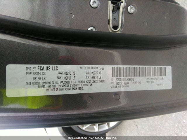 Dodge CHARGER GT 2020 2C3CDXHG4LH160172 Image 9