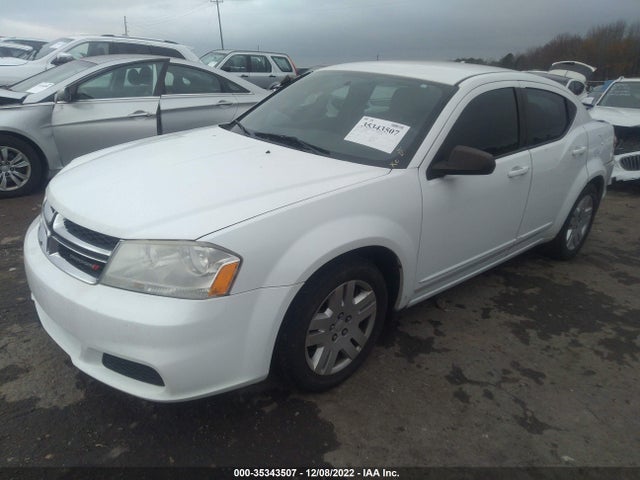 2012 DODGE AVENGER SE VIN: 1C3CDZAB0CN323501