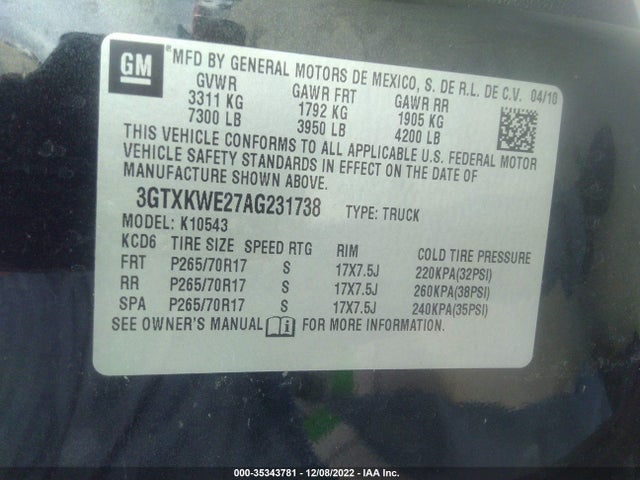 GMC Sierra 1500 Slt 2010 3GTXKWE27AG231738 Image 14