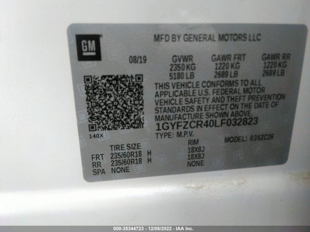 2020 Cadillac XT4, VIN: 1GYFZCR40LF032823