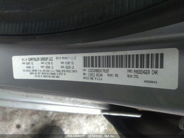 Dodge AVENGER SE 2014 1C3CDZAB6EN170187 Image 9
