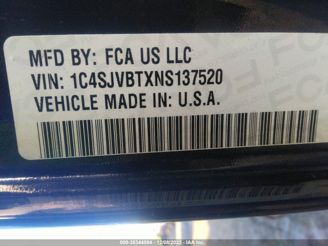 2022 Jeep Wagoneer, VIN: 1C4SJVBTXNS137520