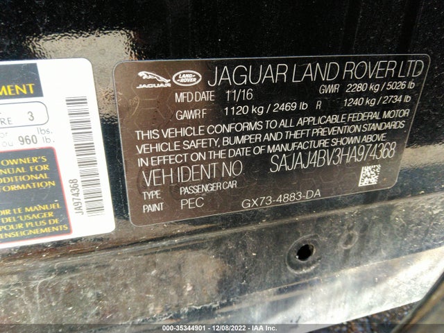 Jaguar Xe 35t Premium 2017 SAJAJ4BV3HA974368 Image 11