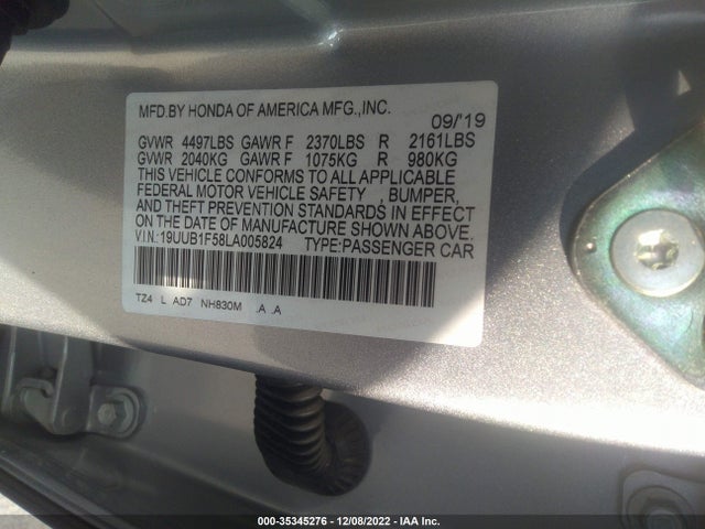 Acura Tlx W/technology Pkg 2020 19UUB1F58LA005824 Image 15