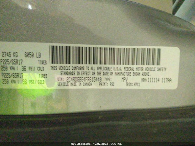 2C4RDGBG4FR615440 Dodge Grand Caravan Avp/se