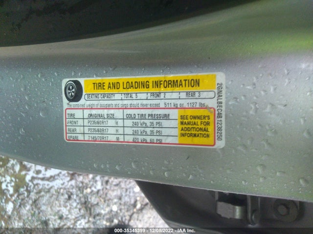 2011 CHEVROLET EQUINOX LS VIN: 2GNALBEC4B1238250