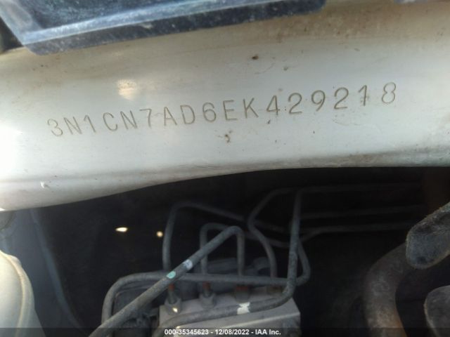 3N1CN7AD6EK429218 Nissan VERSA