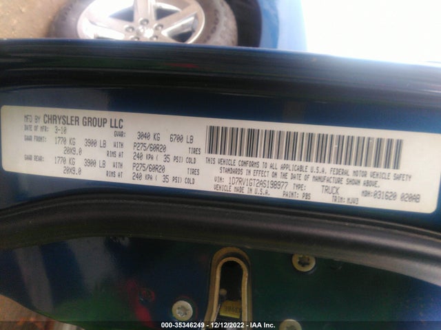 Dodge Ram 1500 Slt 2010 1D7RV1GT2AS198977 Image 11