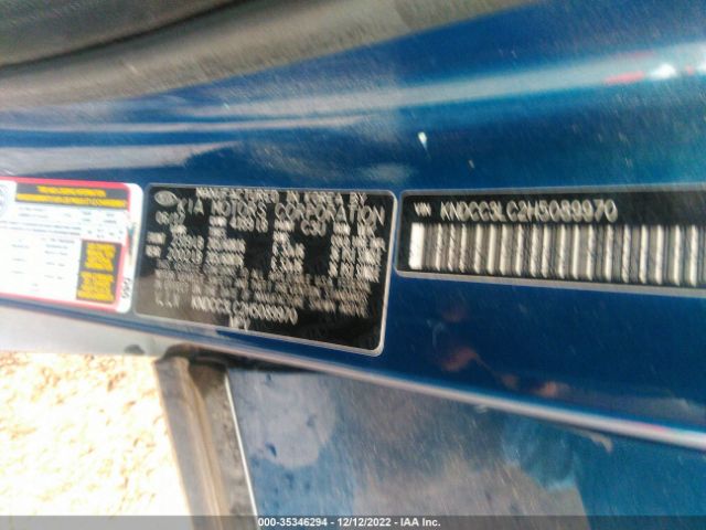 KNDCC3LC2H5089970 KIA NIRO EX
