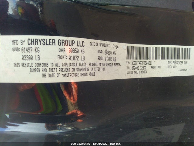 3C3CFFAR7FT504511 Fiat 500