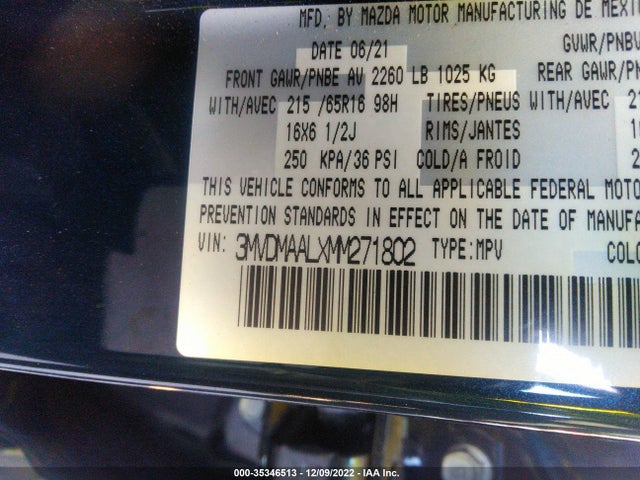 2021 Mazda CX-30, VIN: 3MVDMAALXMM271802