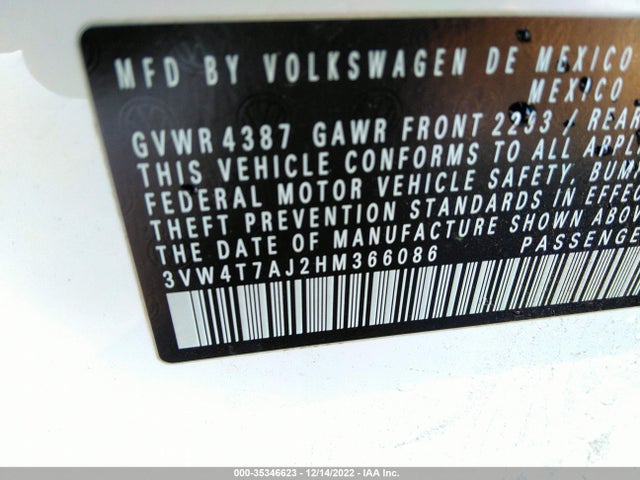 3VW4T7AJ2HM366086 Volkswagen JETTA GLI
