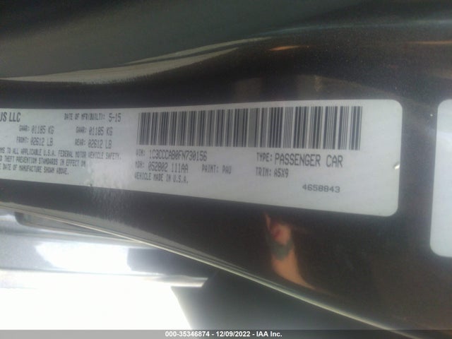 Chrysler 200 Limited 2015 1C3CCCAB0FN730156 Image 9