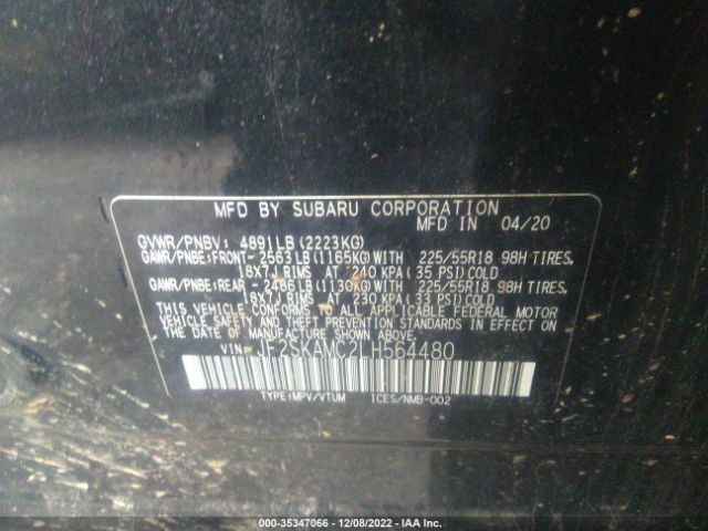 JF2SKAMC2LH564480 Subaru Forester Sport