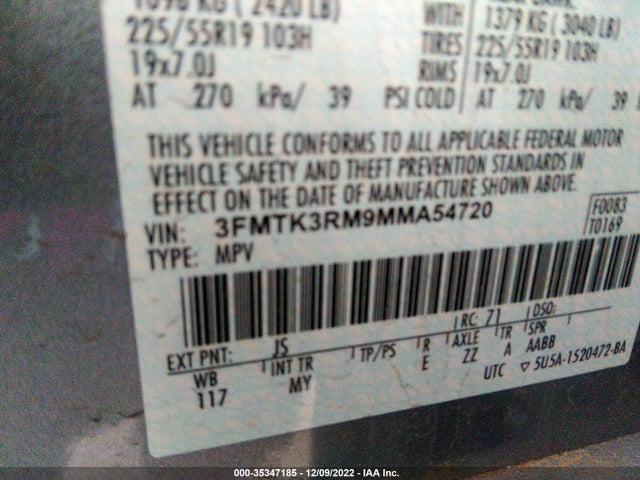 2021 Ford Mustang, VIN: 3FMTK3RM9MMA54720