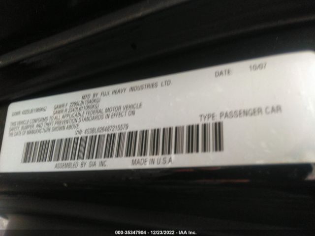 4S3BL626487215579 Subaru Legacy Ltd