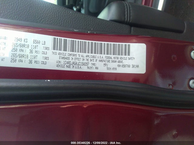 Dodge Durango Sxt 2018 1C4RDJAG0JC150297 Image 9