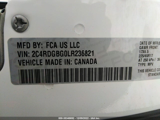 Dodge Grand Caravan Se 2020 2C4RDGBG0LR236821 Image 9