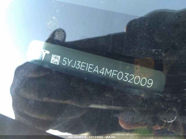Tesla Model 3 Standard Range Plus 2021 5YJ3E1EA4MF032009 Image 9