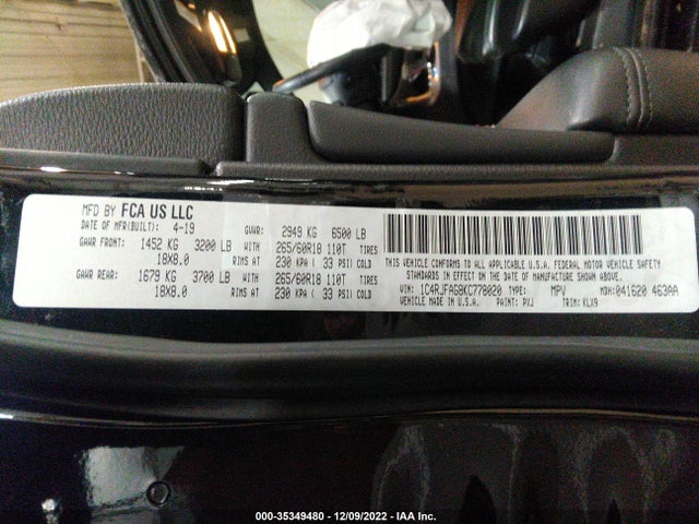 Jeep Grand Cherokee Laredo E 2019 1C4RJFAG8KC778020 Image 10