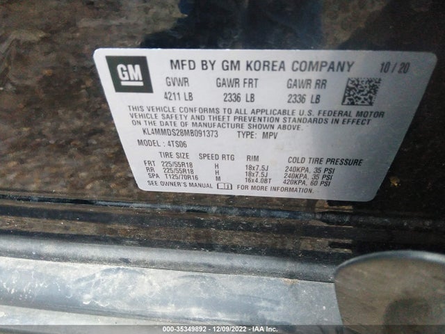 2021 Buick Encore, VIN: KL4MMDS28MB091373