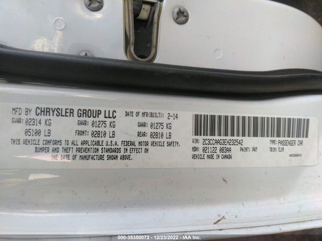 2C3CCAAG3EH232542 Chrysler 300