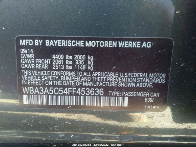 WBA3A5C54FF453636 BMW 3 Series 328i