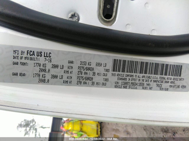1C6RR7LM9GS413559 RAM 1500 Big Horn