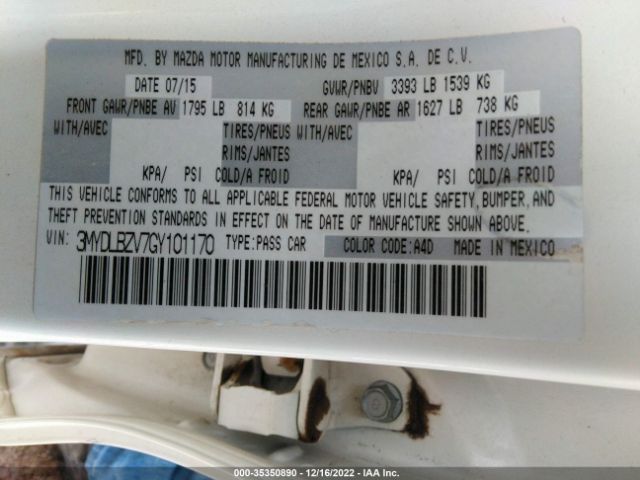 3MYDLBZV7GY101170 Scion IA