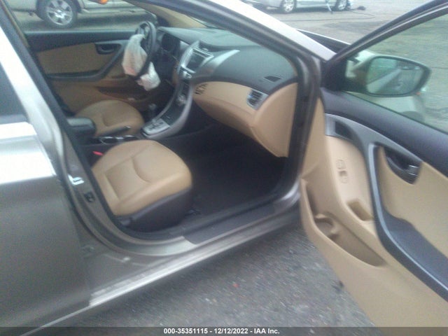 2012 HYUNDAI ELANTRA LIMITED PZEV VIN: 5NPDH4AE0CH093671