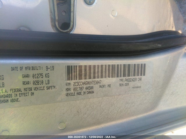 2C3CCAAG0KH723047 Chrysler 300 Touring