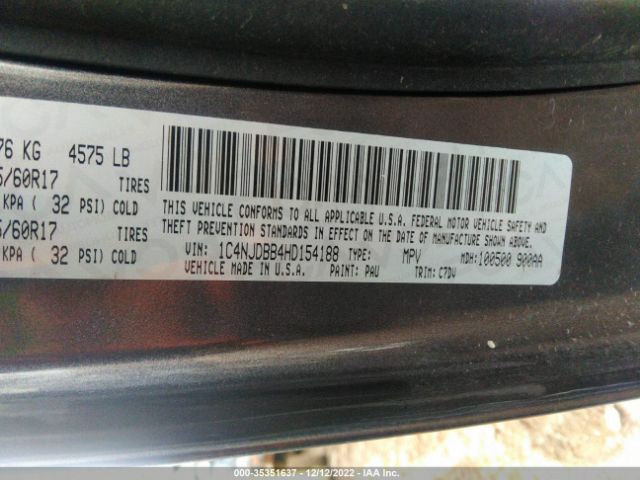 1C4NJDBB4HD154188 Jeep Compass Sport