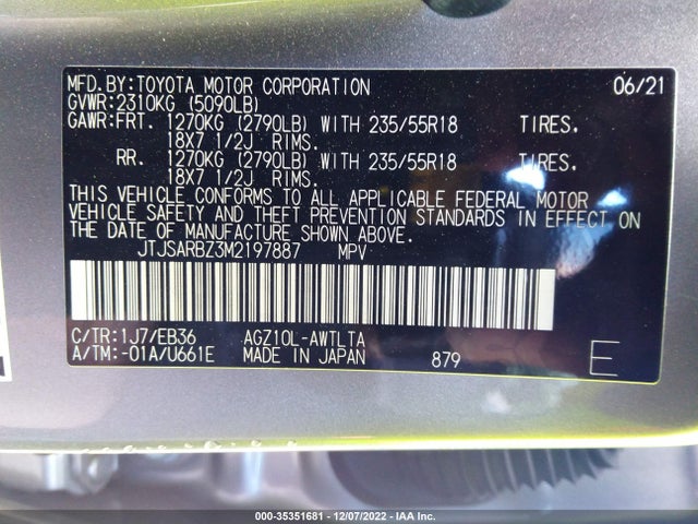 JTJSARBZ3M2197887 Lexus Nx Nx 300 F Sport