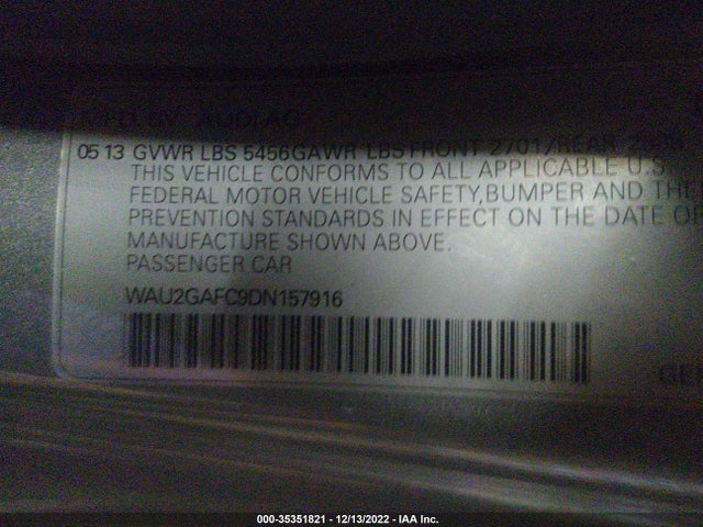 Audi A7 3.0 Prestige 2013 WAU2GAFC9DN157916 Image 11