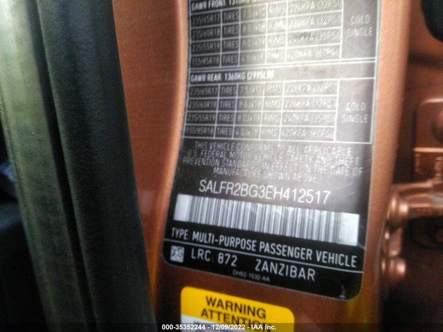 Land Rover LR2 2014 SALFR2BG3EH412517 Image 10