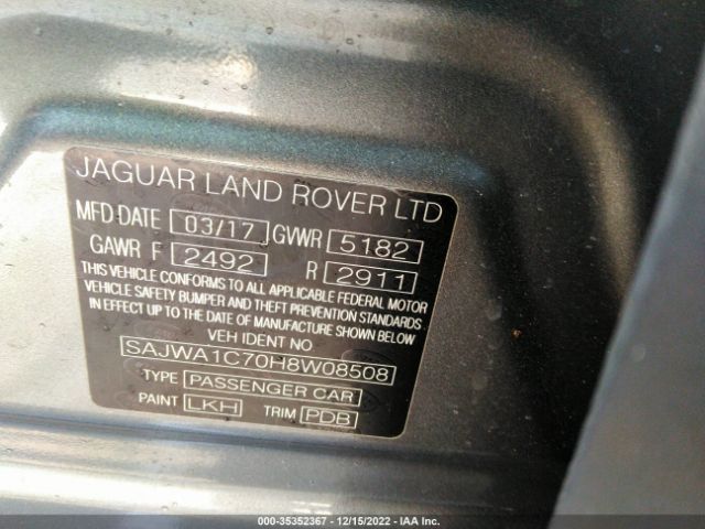 SAJWA1C70H8W08508 Jaguar Xj Xj R-sport