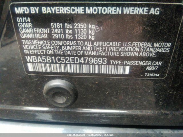WBA5B1C52ED479693 BMW 5 Series 535i