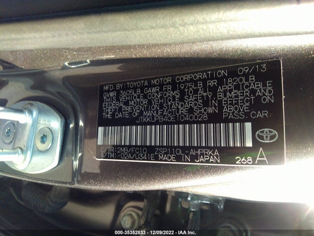 2014 Scion XD, VIN: JTKKUPB40E1040028