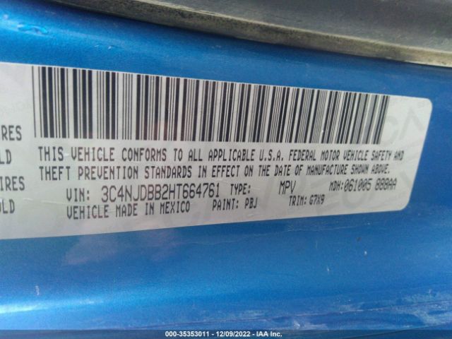 3C4NJDBB2HT664761 Jeep Compass Latitude