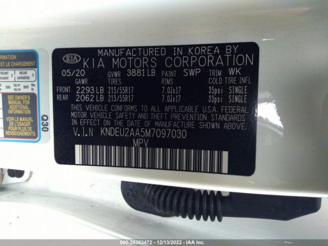 KNDEU2AA5M7097030 KIA SELTOS S