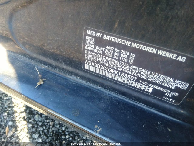 BMW 3 Series 328d 2014 WBA3D3C53EK153507 Image 9