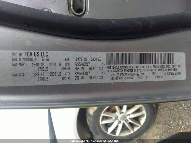 Dodge Journey Sxt 2017 3C4PDCBG4HT514432 Image 9