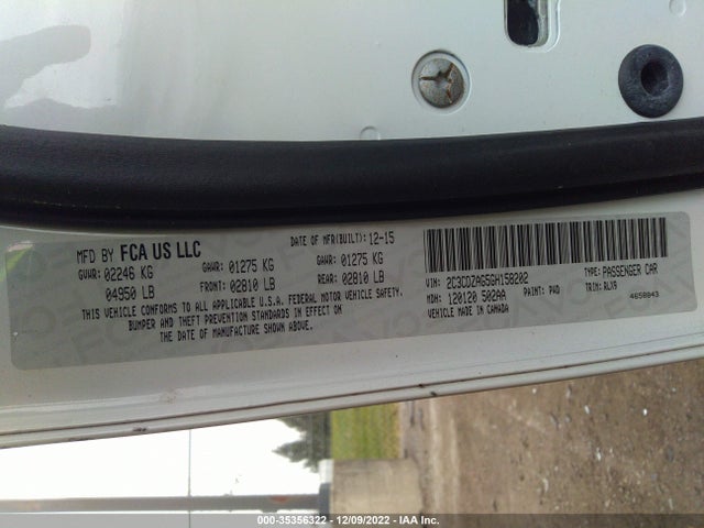 2016 Dodge Challenger, VIN: 2C3CDZAG5GH158202