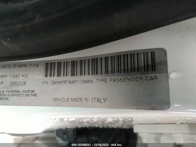 Maserati Ghibli 2015 ZAM57RTAXF1129954 Image 9