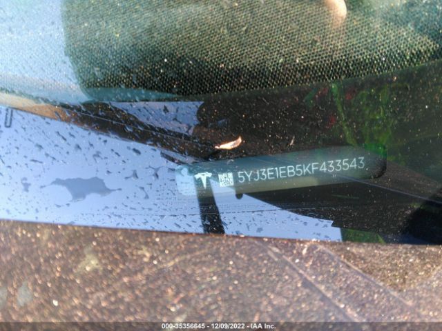 5YJ3E1EB5KF433543 Tesla Model 3 Performance/long Range