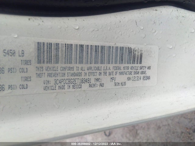 Dodge Journey Sxt 2014 3C4PDCBG2ET183491 Image 9