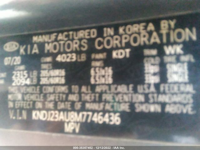 KNDJ23AU8M7746436 KIA SOUL S