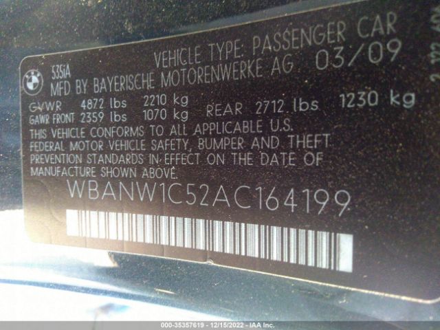 WBANW1C52AC164199 BMW 5 Series 535i