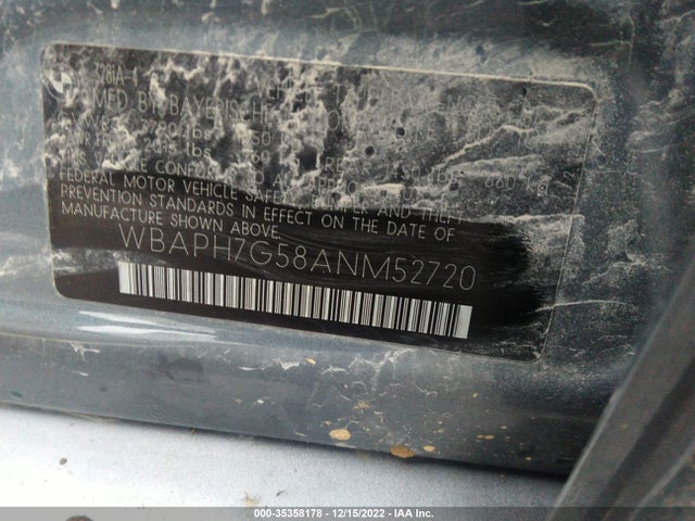 BMW 3 Series 328i 2010 WBAPH7G58ANM52720 Image 10